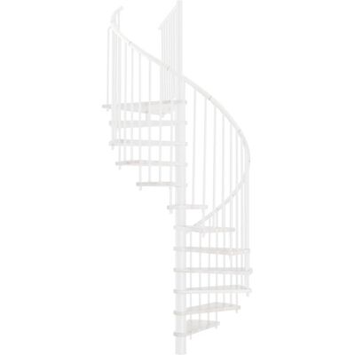 Minka Spindeltreppe Spiral Effect Ø 120 cm Weiß Raumhöhe bis 305 cm Minka Spindeltreppe Spiral Effect Ø 120 cm Weiß Raumhöhe bis 305 cm