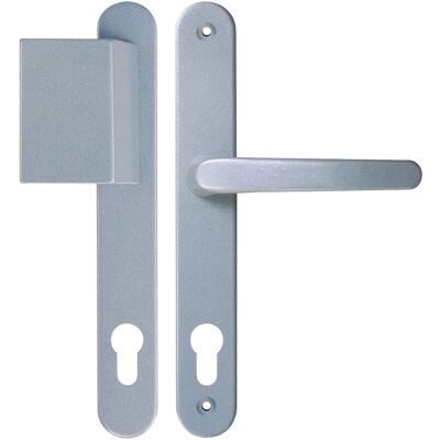 Roro Drücker-Garnitur Typ CR Aluminium 92 mm Silber Roro Drücker-Garnitur Typ CR Aluminium 92 mm Silber