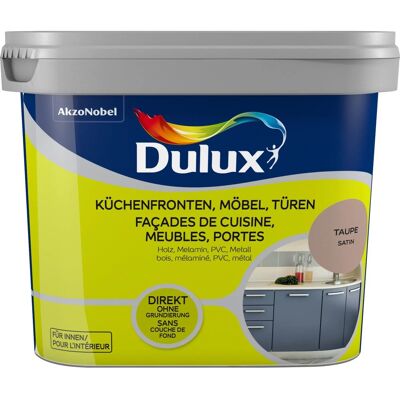 Dulux Fresh Up Lack für Küchen, Möbel und Türen Satin Taupe 750 ml Dulux Fresh Up Lack für Küchen, Möbel und Türen Satin Taupe 750 ml