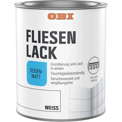 OBI Fliesenlack Weiß Seidenmatt 750 ml OBI Fliesenlack Weiß Seidenmatt 750 ml