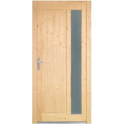 Panto Holz-Nebeneingangstür NET 511 Natur 98 cm x 198 cm DIN L Panto Holz-Nebeneingangstür NET 511 Natur 98 cm x 198 cm DIN L
