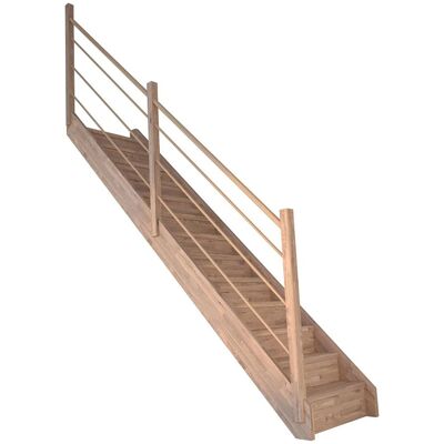 StarWood Treppen Treppe Mykonos Eiche Gerade Setzstufen Holz-Design-Geländer Links FSC® StarWood Treppen Treppe Mykonos Eiche Gerade Setzstufen Holz-Design-Geländer Links FSC®