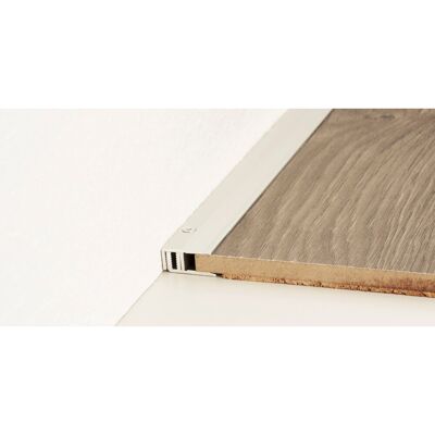 Abschlussprofil 2-teilig Silber 7 - 15 mm x 22 mm x 2700 mm Abschlussprofil 2-teilig Silber 7 - 15 mm x 22 mm x 2700 mm