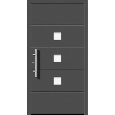 Splendoor Moderno Aluminium-Haustür Moderno M380/B 110 x 210 cm Anthrazit Metallic Anschlag Links Splendoor Moderno Aluminium-Haustür Moderno M380/B 110 x 210 cm Anthrazit Metallic Anschlag Links