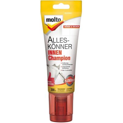 Molto Spachtelmasse Alleskönner Champion Innen Weiss 200 ml Molto Spachtelmasse Alleskönner Champion Innen Weiss 200 ml