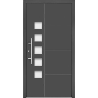 Splendoor Moderno Aluminium-Haustür Moderno M520/P 110 cm x 210 cm Anthrazit Metallic Anschlag L Splendoor Moderno Aluminium-Haustür Moderno M520/P 110 cm x 210 cm Anthrazit Metallic Anschlag L