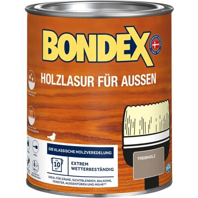Bondex Holzlasur Außen - Witterungsbeständig, UV-Schutz, 16 Farben Bondex Holzlasur Außen - Witterungsbeständig, UV-Schutz, 16 Farben