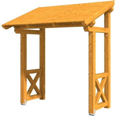 SKANHOLZ Paderborn 4 Vordach - Nordische Fichte, Braun, 242x156 cm SKANHOLZ Paderborn 4 Vordach - Nordische Fichte, Braun, 242x156 cm