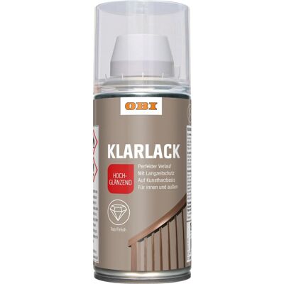 OBI Klarlack Spray Transparent hochglänzend 150 ml OBI Klarlack Spray Transparent hochglänzend 150 ml