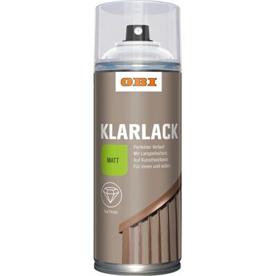 OBI Klarlack Spray Transparent matt 400 ml OBI Klarlack Spray Transparent matt 400 ml