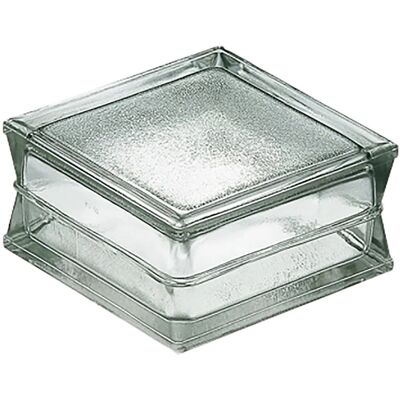 Fuchs Design Betonglas Gehämmert 1-Seitig Satiniert 19 cm x 19 cm x 10 cm Fuchs Design Betonglas Gehämmert 1-Seitig Satiniert 19 cm x 19 cm x 10 cm