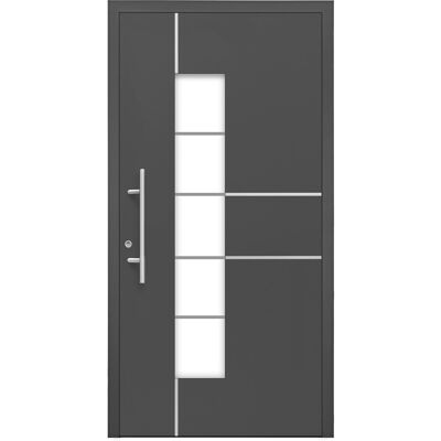 Splendoor Moderno Aluminium-Haustür Moderno M360/B 110 x 210 cm Anthrazit Metallic Anschlag Links Splendoor Moderno Aluminium-Haustür Moderno M360/B 110 x 210 cm Anthrazit Metallic Anschlag Links