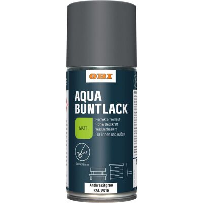 OBI Buntlack Spray WV Anthrazit RAL 7016 matt 150 ml OBI Buntlack Spray WV Anthrazit RAL 7016 matt 150 ml