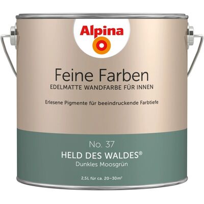 ALPINA Premium Mattwandfarbe - 2,5L - Dunkler Moosgrün - Innenbereich ALPINA Premium Mattwandfarbe - 2,5L - Dunkler Moosgrün - Innenbereich
