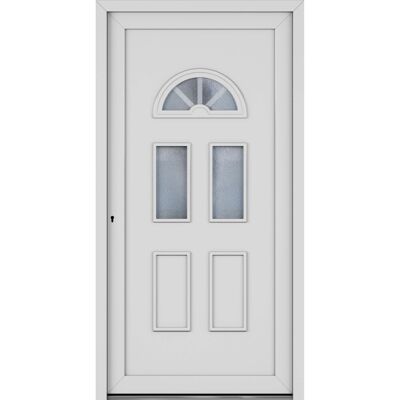 Roro Haustür OKE 1106 Kunststoff Weiß 110 cm x 210 cm DIN L Roro Haustür OKE 1106 Kunststoff Weiß 110 cm x 210 cm DIN L
