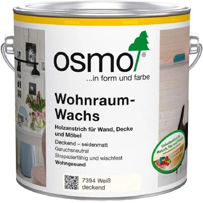 Osmo Wohnraum-Wachs Weiß deckend 2,5L Osmo Wohnraum-Wachs Weiß deckend 2,5L