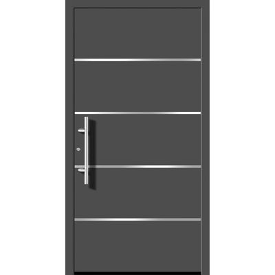 Splendoor Moderno Aluminium-Haustür Moderno M460/P 110 x 210 cm Anthrazit Metallic Anschlag Links Splendoor Moderno Aluminium-Haustür Moderno M460/P 110 x 210 cm Anthrazit Metallic Anschlag Links