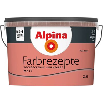 ALPINA Hula Hoop Innenfarbe - Matt, 2,5L, Rot, Innen ALPINA Hula Hoop Innenfarbe - Matt, 2,5L, Rot, Innen