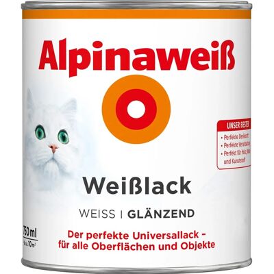 Alpinaweiß Weißlack glänzend 750 ml Alpinaweiß Weißlack glänzend 750 ml
