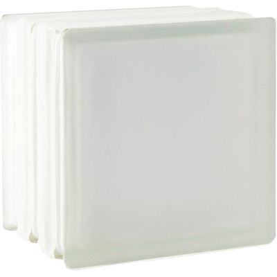 Fuchs Design - Glasbaustein 190x190x150 - Weiß - Glass block Fuchs Design - Glasbaustein 190x190x150 - Weiß - Glass block