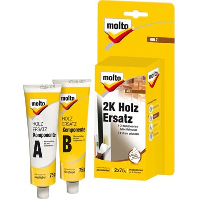 Molto 2K-Holz Ersatz für Innen und Außen 150 g Molto 2K-Holz Ersatz für Innen und Außen 150 g