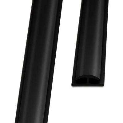 KARAT Doppeleinfassleiste Übergangsprofil Jersey Selbstklebend 24 x 35 mm Schwarz KARAT Doppeleinfassleiste Übergangsprofil Jersey Selbstklebend 24 x 35 mm Schwarz