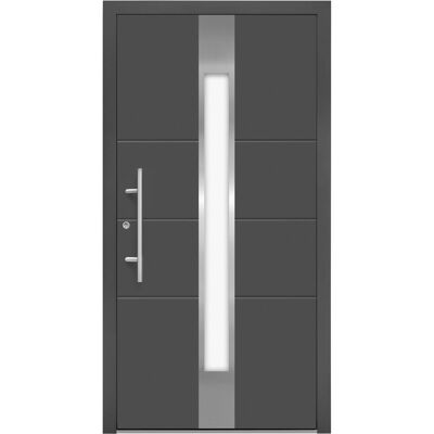 Splendoor Moderno Aluminium-Haustür Moderno M560/B 110 cm x 210 cm Anthrazit Metallic Anschlag L Splendoor Moderno Aluminium-Haustür Moderno M560/B 110 cm x 210 cm Anthrazit Metallic Anschlag L