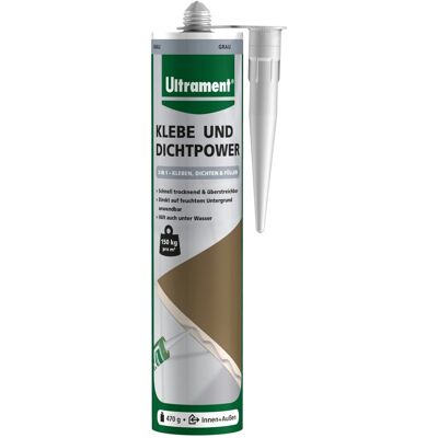 Ultrament Klebe- und Dichtpower Grau 470 g Ultrament Klebe- und Dichtpower Grau 470 g