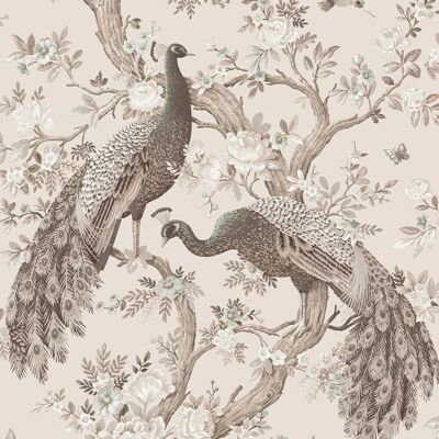 Laura Ashley Belvedere Vliestapete Soft Truffle - Tapete Laura Ashley Belvedere Vliestapete Soft Truffle - Tapete