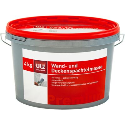 Ulz Schöne Wände Ulz Wand- und Deckenspachtelmasse Weiß 4 kg Ulz Schöne Wände Ulz Wand- und Deckenspachtelmasse Weiß 4 kg
