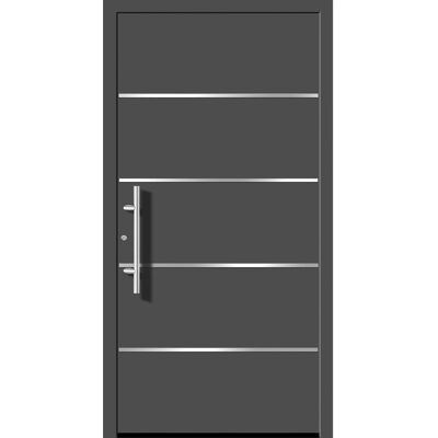 Splendoor Moderno Aluminium-Haustür Modell Moderno M460/B 110 x 210 cm Anthrazit Metallic Links Splendoor Moderno Aluminium-Haustür Modell Moderno M460/B 110 x 210 cm Anthrazit Metallic Links