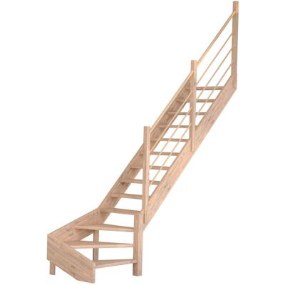 StarWood Treppen Treppe Mykonos Pro Eiche Gewendelt R 90 cm Holz-Design-Geländer FSC® StarWood Treppen Treppe Mykonos Pro Eiche Gewendelt R 90 cm Holz-Design-Geländer FSC®