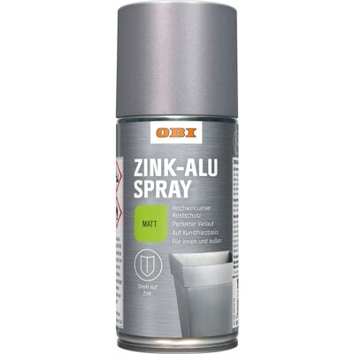 OBI Zink-Alu Spray Silbergrau matt 150 ml OBI Zink-Alu Spray Silbergrau matt 150 ml