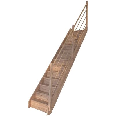 STARWOOD Eichenholz Raumspartreppe - Rhodos, 13 Stufen, Max. 300 cm STARWOOD Eichenholz Raumspartreppe - Rhodos, 13 Stufen, Max. 300 cm