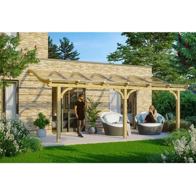 SKANHOLZ Venezia - Leimholz, beige (natur) - Terrassenüberdachung SKANHOLZ Venezia - Leimholz, beige (natur) - Terrassenüberdachung