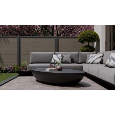 GroJa Hauptelement BasicLine Nova Quadratisch 180 cm x 180 cm Monument Oak GroJa Hauptelement BasicLine Nova Quadratisch 180 cm x 180 cm Monument Oak