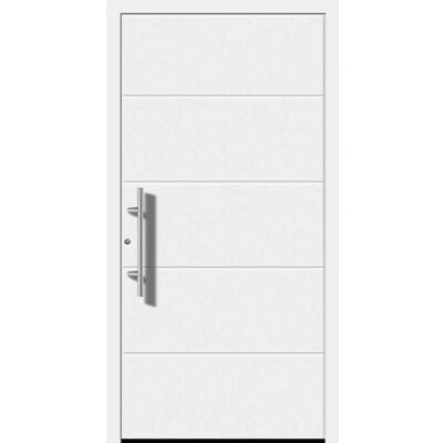 Splendoor Moderno Aluminium-Haustür Moderno M470/B 110 x 210 cm Weiß Anschlag Links Splendoor Moderno Aluminium-Haustür Moderno M470/B 110 x 210 cm Weiß Anschlag Links
