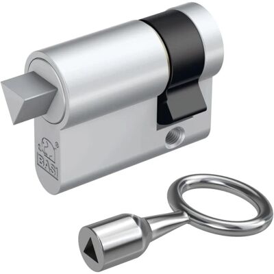 Basi Dreikant Halbzylinder 10/30 mm für Absperrpfosten und Vieles Mehr mit Dornschlüssel Basi Dreikant Halbzylinder 10/30 mm für Absperrpfosten und Vieles Mehr mit Dornschlüssel