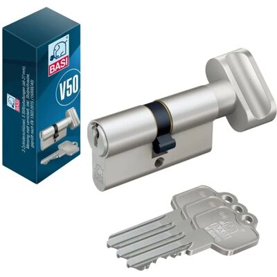 Basi V50 Profil Knaufkurzzylinder K30/27 mm Verschiedenschließend Basi V50 Profil Knaufkurzzylinder K30/27 mm Verschiedenschließend