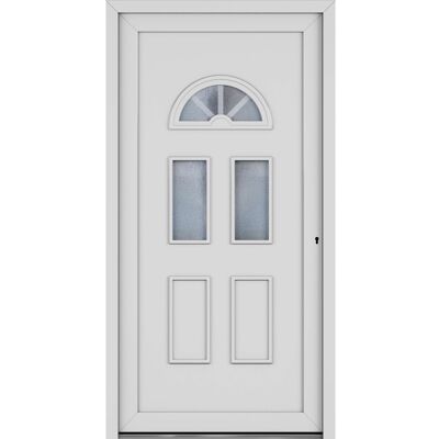 Roro Haustür OKE 1106 Kunststoff Weiß 100 cm x 200 cm DIN R Roro Haustür OKE 1106 Kunststoff Weiß 100 cm x 200 cm DIN R