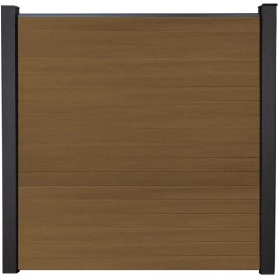 GroJa Steckzaun Solid Rhombus 180 cm x 180 cm Teak Co-Extrudiert GroJa Steckzaun Solid Rhombus 180 cm x 180 cm Teak Co-Extrudiert