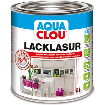 Aqua Combi-Clou Lack-Lasur Dunkelnussbraun 375 ml Aqua Combi-Clou Lack-Lasur Dunkelnussbraun 375 ml
