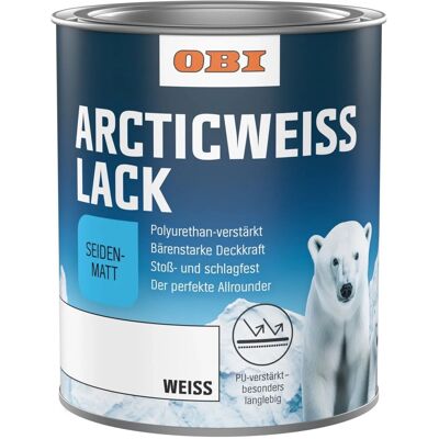 OBI Arctic Weißlack seidenmatt 750 ml OBI Arctic Weißlack seidenmatt 750 ml