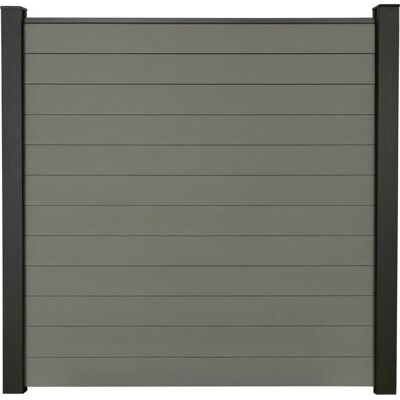 GroJa Solid Steckzaun Bausatz 180 x 180 cm Grau GroJa Solid Steckzaun Bausatz 180 x 180 cm Grau