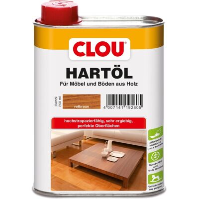 Clou Hartöl Rotbraun 250 ml Clou Hartöl Rotbraun 250 ml