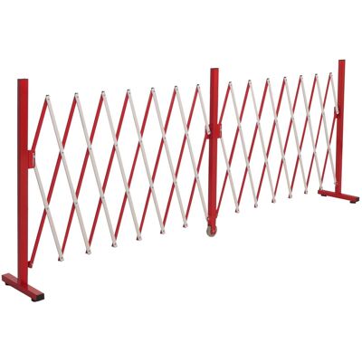MCW Alu Absperrgitter B34 Ausziehbar 103x53-411cm Rot-Weiß MCW Alu Absperrgitter B34 Ausziehbar 103x53-411cm Rot-Weiß