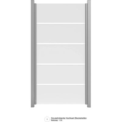 GroJa Ambiente Senkrecht 90 Blockstreifen 90 cm x 180 cm x 0,8 cm GroJa Ambiente Senkrecht 90 Blockstreifen 90 cm x 180 cm x 0,8 cm