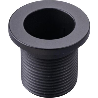 Fackelmann - Rosette für Überlaufloch - Schwarz matt Fackelmann - Rosette für Überlaufloch - Schwarz matt
