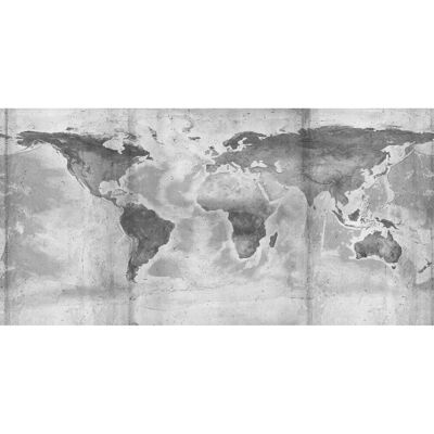 KOMAR Vintage-Weltkarten Vinyl Tapete - 500x250cm KOMAR Vintage-Weltkarten Vinyl Tapete - 500x250cm