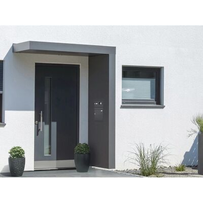 Gutta Rechteckvordach BS PLUS 200 Seite R BK Anth. Klingel Sprechanlage Kamera Gutta Rechteckvordach BS PLUS 200 Seite R BK Anth. Klingel Sprechanlage Kamera
